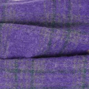 Pattern Windproof Scarves With Sheep Wool Alpaca Mohair Polyamide Fabric