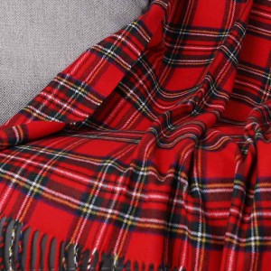 Plaid Tartan Blanket 100% Acrylic Living Room Use