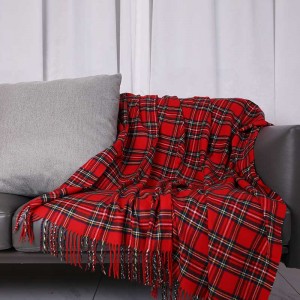 Plaid Tartan Blanket 100% Acrylic Living Room Use